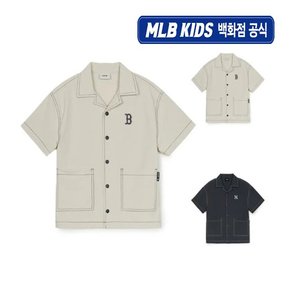 (백화점 공식)25SS 베이직 아웃도어 스티치 우븐 셔츠 (2color) 7AWSB0253