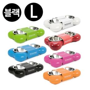 hing 뼈다귀 패션쌍식기 블랙 (L) (강아지 식기) (S11522794)