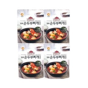 청정원 짬뽕 순두부 찌개양념 140g 4개