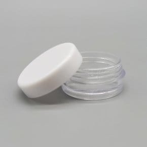 투명화장품병 크림보관용기블랙캡 미니용기 크림병 블랙캡용기 화장품공병 2g 투명 크림용기