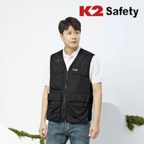 K2 safety VE-2601(BK) 안전 망사조끼 멀티포켓 조끼_WAD2155