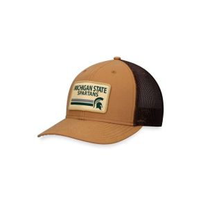 4106970 TOP OF THE WORLD Mens Top of the World Khaki Michigan State Spartans Strive Trucke