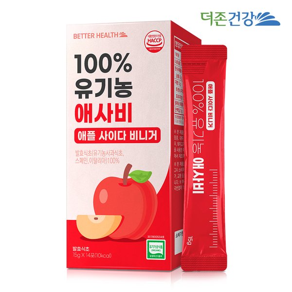 배럴헬스 100% 유기농 애사비 15g X 14포 1박스