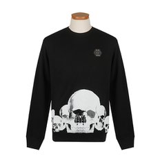 MJO0431 PJY002N 02/ SKULLS 블랙 스웨트셔츠