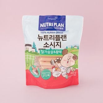 동원에프앤비 뉴트리플랜 닭가슴살&황태 소시지 800g