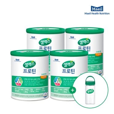 셀렉스 [본사직영][NEW]셀렉스 프로틴 고소한맛[304g X 4캔](32일분)