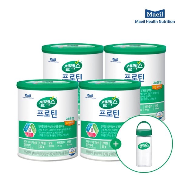 [본사직영][NEW]셀렉스 프로틴 고소한맛[304g X 4캔](32일분)