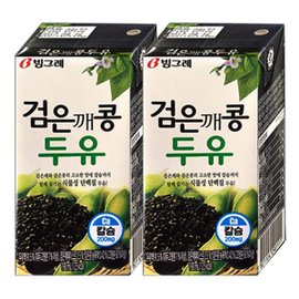  빙그레 검은깨콩 두유 190ml x  48팩 검은깨 콩 두유