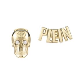 5667354 Philipp Plein Lettering Crystal Stud Earrings 121735750