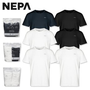 NEPA 공용 데일리 패키지 티셔츠 (2EA) 7KG5360 3종택1
