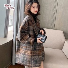 로렐체크모직코트_P351641729