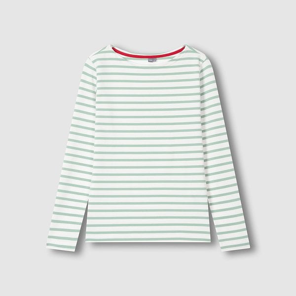 여 코튼 스트레치 보트넥 긴팔 티셔츠 J116101036045