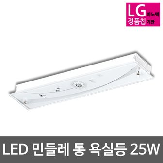 비츠로 LED민들레 통 욕실주방등(LG칩) 25W(55*1등대체) LED욕실등