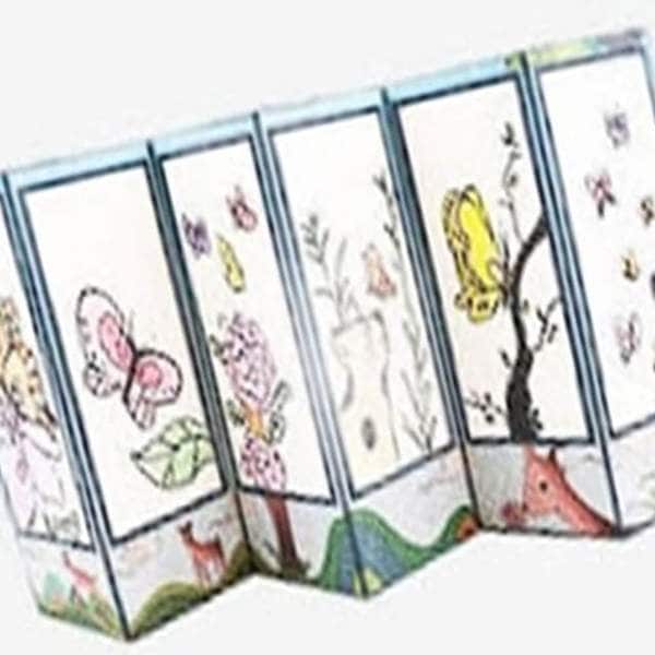 확대된 대표 6폭 병풍만들기 DIY키트 작품만들기 색칠하기