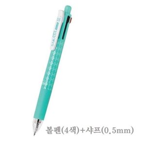 제브라 사라사 볼펜 4색 +샤프 0.5mm 하늘 1EA (W80E123)