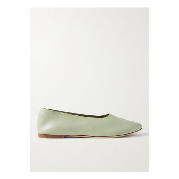 스타우드 알바 가죽 발레리나 플랫 라이트 그린 1647597358640026