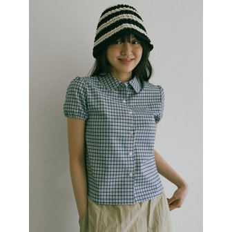 원더플레이스 W CHECK PUFF SHIRTS [2 COLOR]