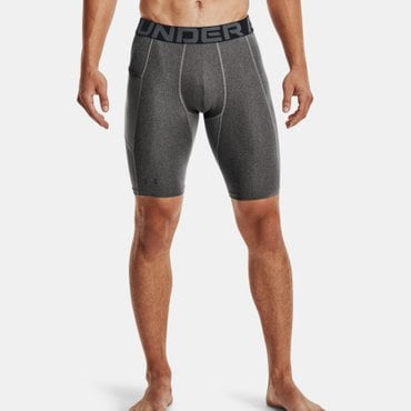언더아머 1361602-090 그레이 남성 HeatGear® 포켓 롱 쇼츠 5부레깅스 스포츠레깅스 반바지레깅스