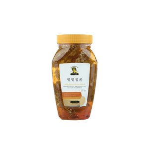 자연맛남 국내산 토종방식 꿀 병 벌집꿀1.2kg(병포장)