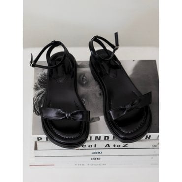 차하야 Ribbon Sandals_Black