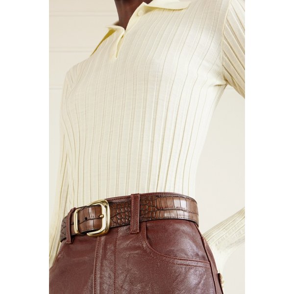 앤더슨스 크로크 엠보스드 가죽 벨트 46376663162988351