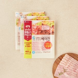 청정원 담백한베이컨 405g(135g*3)