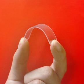 잘려있는 양면 직사각 스티커 1P 1.8x5.9cm 제거용이 자국없는 나노 패치 매직 물세척 접착 테이프 재사용