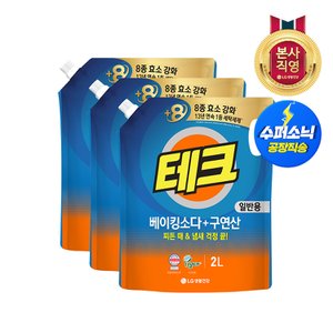 엘지생활건강 테크 베+구 리필 2L 일반 x 3개