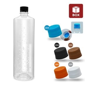 (1BOX) 내압캡 일자페트 1000ml (80개입)