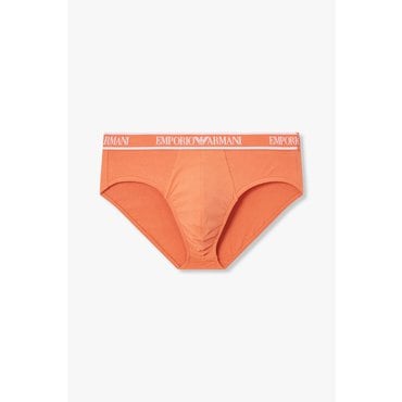 EMPORIO ARMANI 남성 프레임 로고 밴딩 코튼 브리프(0815111303)