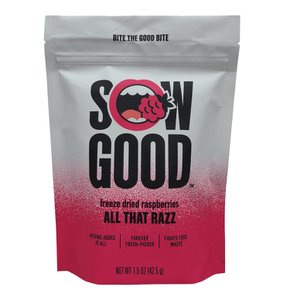 [해외직구] Sow  Good  Sow  Good  동결  건조  라즈베리  All  That  Razz  원  Bag  with  Dried  Fruit  1.5oz