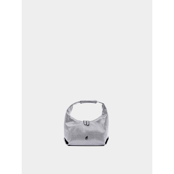 HALF MOON BAG, SILVER