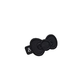 Lucky Hello Kitty Ribbon Embroidery Wappen Black