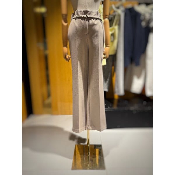 [시흥점] 여성 더블 벨티드 슬림 부츠컷 팬츠  (ES1JP101)