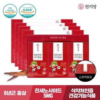 천지양 튼튼쑥쑥 키즈홍삼 30포 x 4박스 (+ 쇼핑백)면역력/어린이홍삼