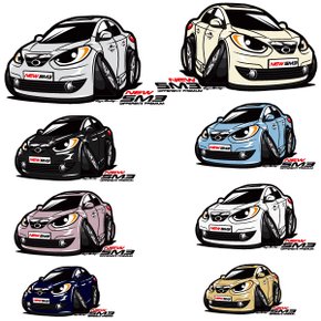 프리스타일 뉴 SM3 차량용 캐릭터 스티커