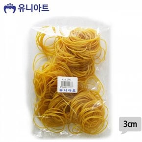 유니아트 고무밴드 고무줄 노랑 3cm G30 X ( 2매입 )