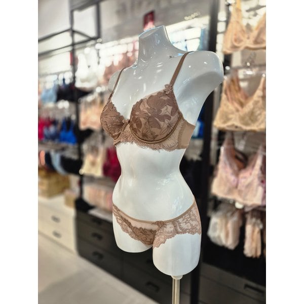 [시흥점] S 비너스) 컨트라스트 3D패드 풀컵 브래지어/레이스팬티세트 OBR5910+OPT5910S-OB