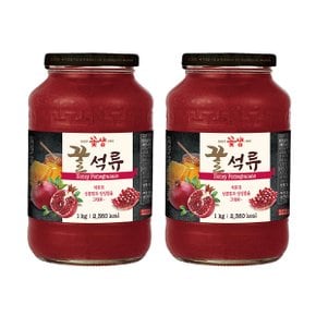 메가커피 꽃샘 꿀석류차 1kg 2개세트