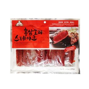 홍삼 오리스테이크 400g 애완견 영양 간식