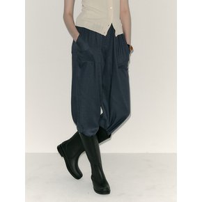 AR_Minimal linen wide pants