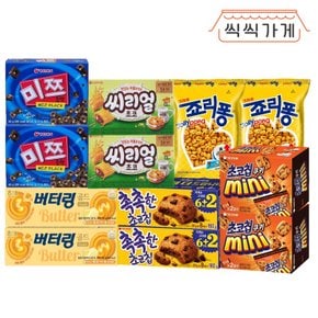 우유에 퐁당 함께 먹기 좋은 과자 6종 2개씩(죠리퐁 버터링 초코칩쿠키 미쯔 씨리얼 촉칩)