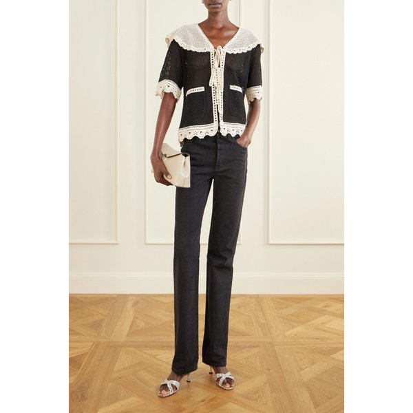 켄달 크로셰 코튼 블라우스 46376663162969493