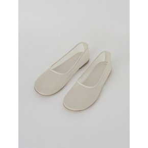 mesh flat shoes (ivory)