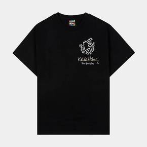 KEITH HARING X SP 슈즈화 팔라스 SP x 키스 해링 Gallery 쇼츠 슬리브 티 맨즈 라이프 셔츠 티