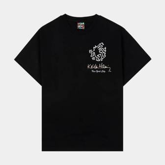  KEITH HARING X SP 슈즈화 팔라스 SP x 키스 해링 Gallery 쇼츠 슬리브 티 맨즈 라이프 셔츠 티