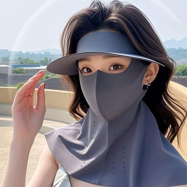 확대된 대표 진회색 여름모자 골프마스크 여름볼캡 골프모자