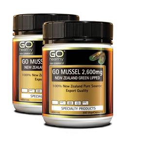 [해외직구] 뉴질랜드직구 Go Healthy 고헬씨 고 초록입홍합 2600mg 300베지캡슐 2팩