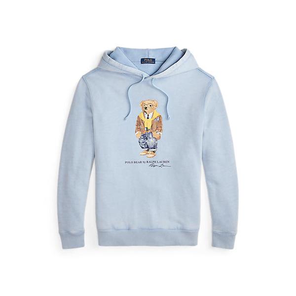 남성 폴로 베어 가먼트 다이 플리스 후디(MNPOKNI16824941400)