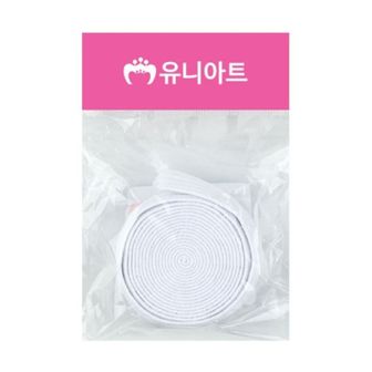 오너클랜 유니아트 넙적고무밴드 특대 25mm 흰색 허리고무줄